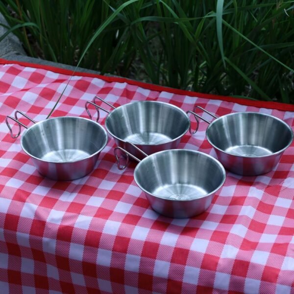 Outdoor Glamping Portable Stainless Steel Sierra Bowls Set - Image 2