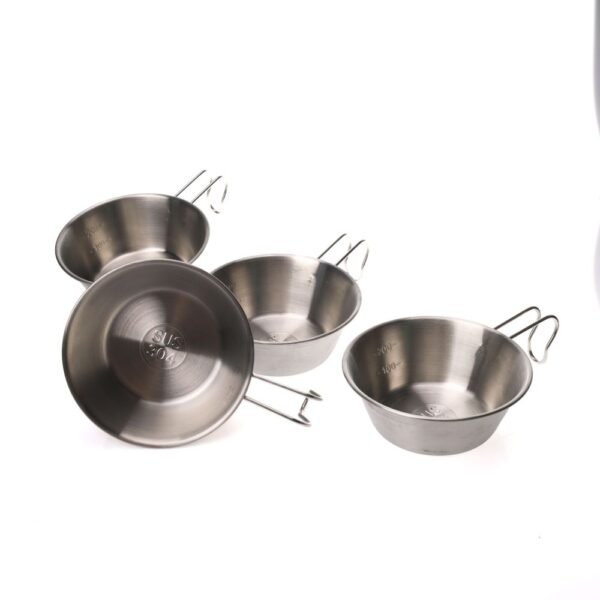Outdoor Glamping Portable Stainless Steel Sierra Bowls Set - Image 5