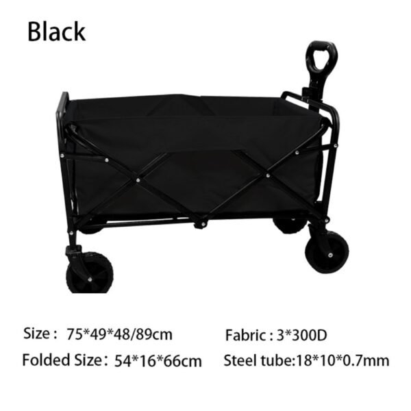 Outdoor Glamping Steel Frame Folding Camping Cart - Image 3