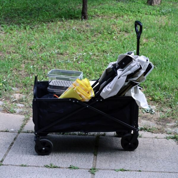 Outdoor Glamping Steel Frame Folding Camping Cart - Image 6